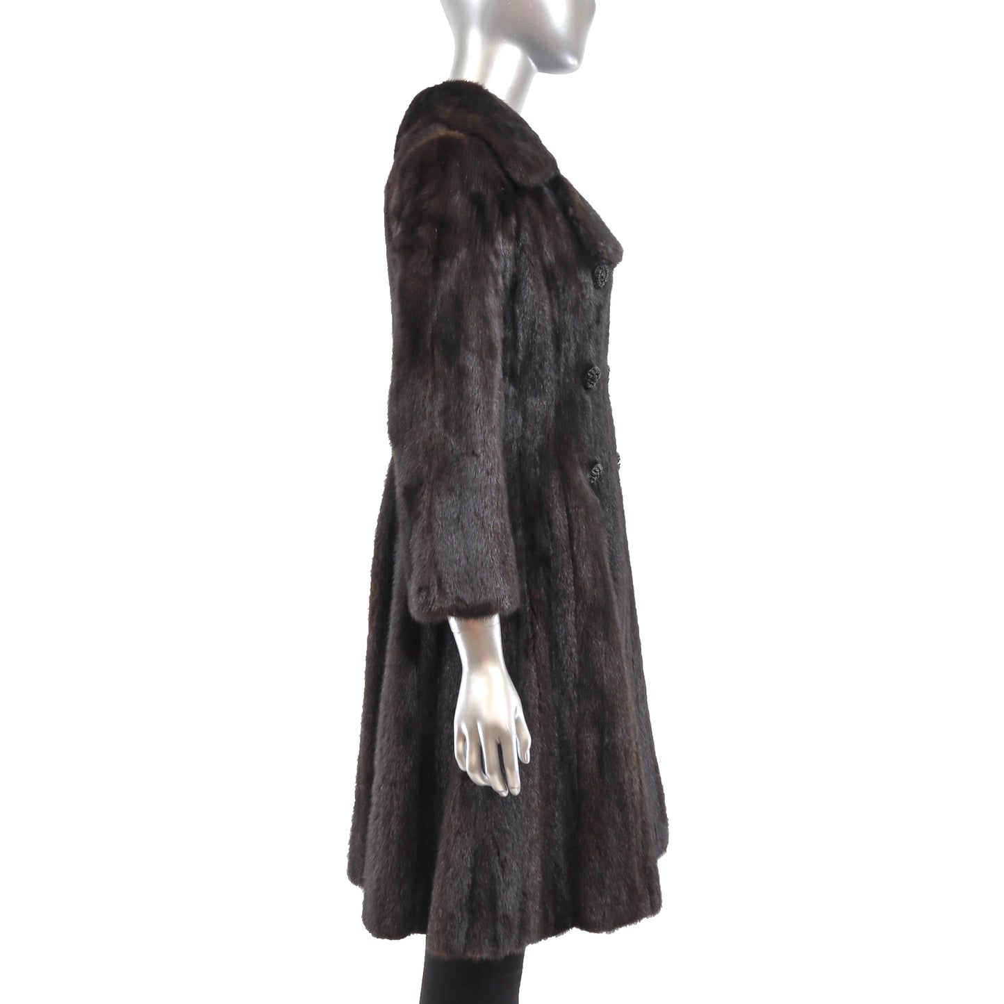 Blackglama Dark Brown Mink Coat- Size XS