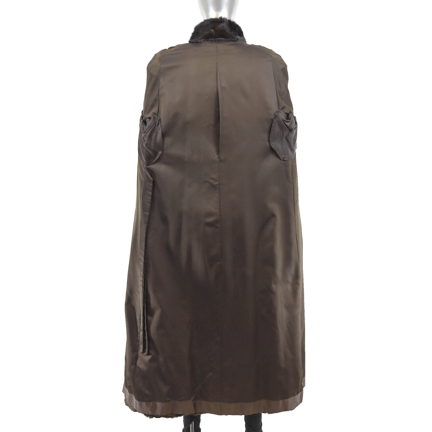 Dark Mahogany Mink Coat- Size M