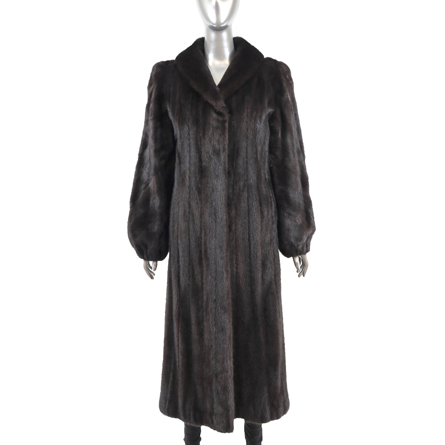 Black Mink Coat- Size M