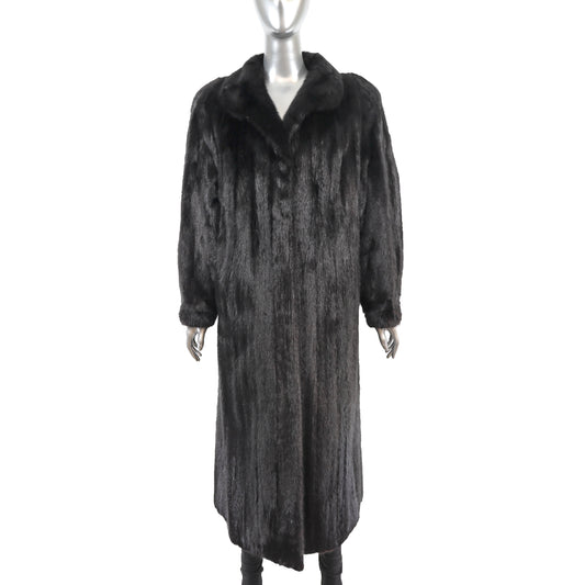 Black Mink Coat- Size L