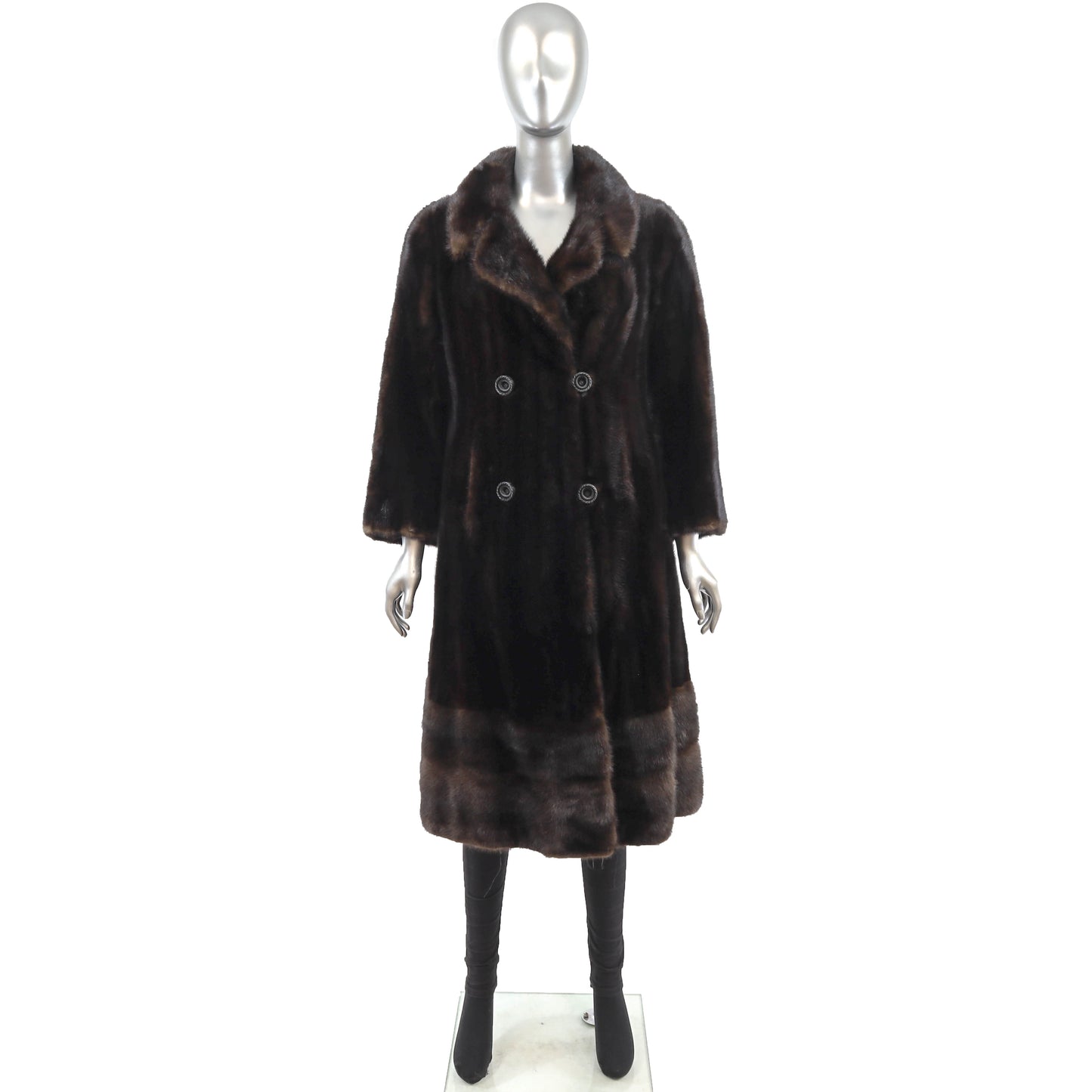 Dark Brown Mink Coat- Size S