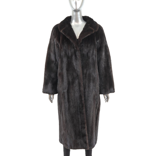 Blackglama Black Mink Coat- Size XL