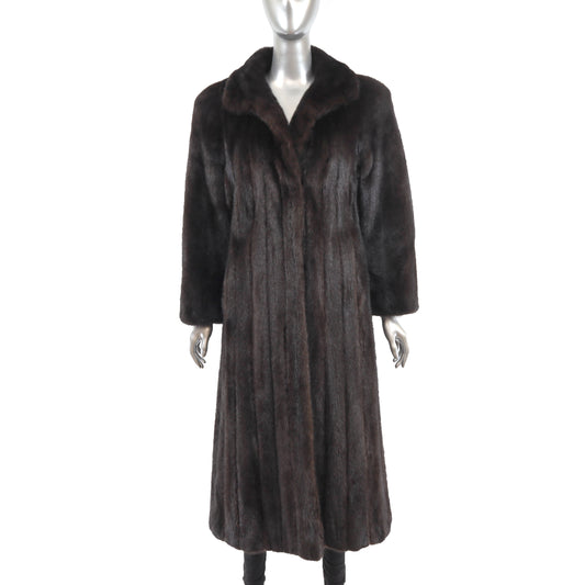 Dark Brown Mink Coat- Size M