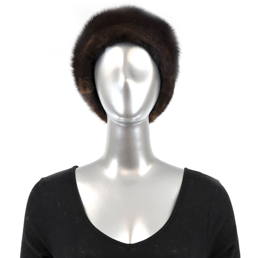 Mahogany Mink Hat- Free Size