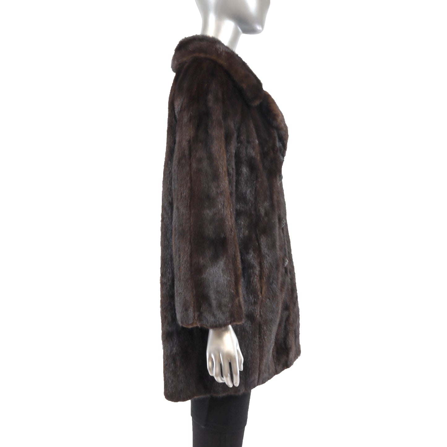 Brown Mink Jacket - Size XL