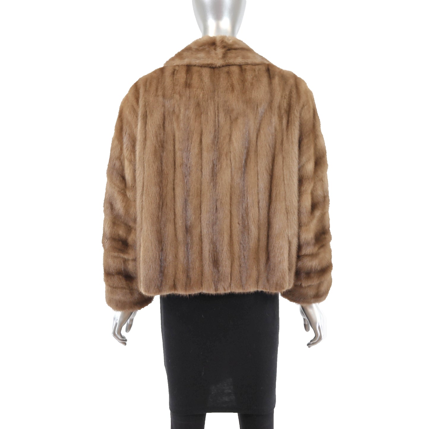 Light Brown Mink Jacket- Size XL