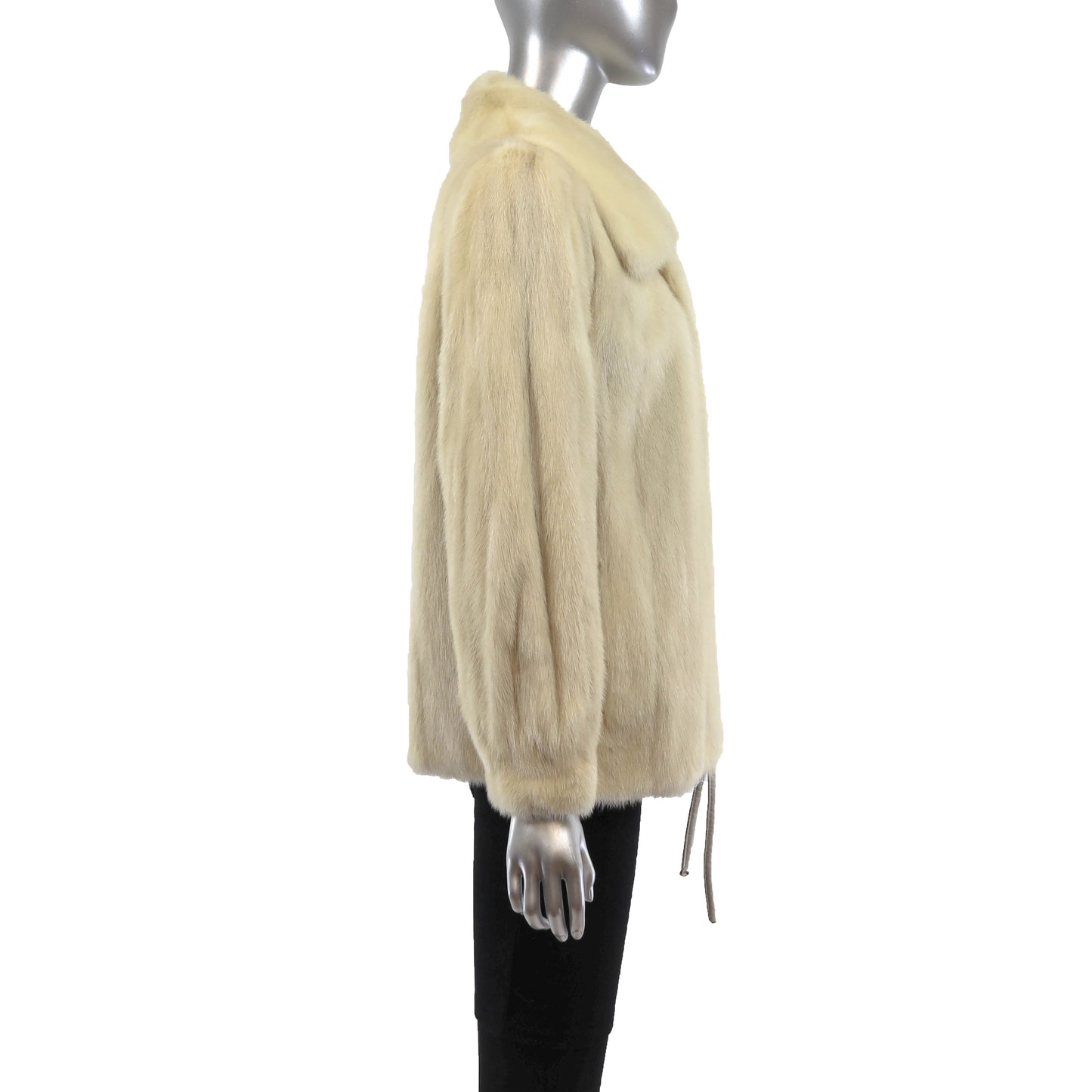 White Mink Jacket- Size S