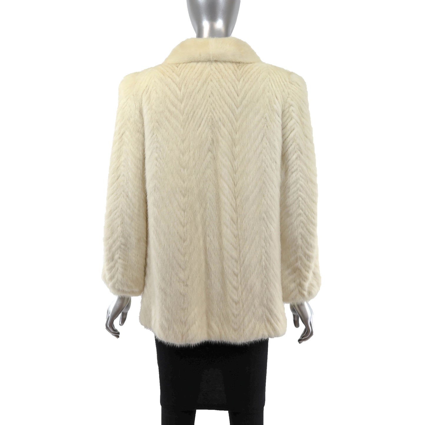 Beige Section Mink Jacket- Size S