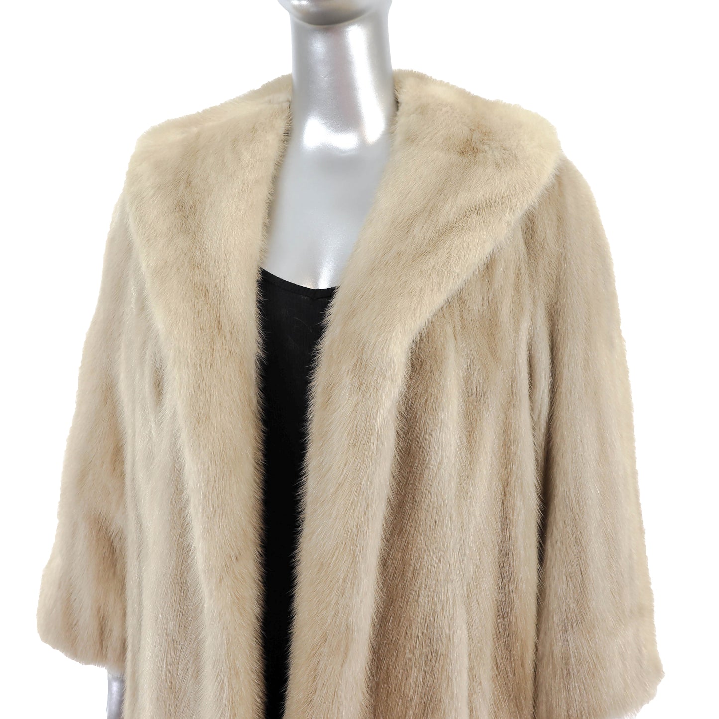 Cream Mink Jacket- Size L