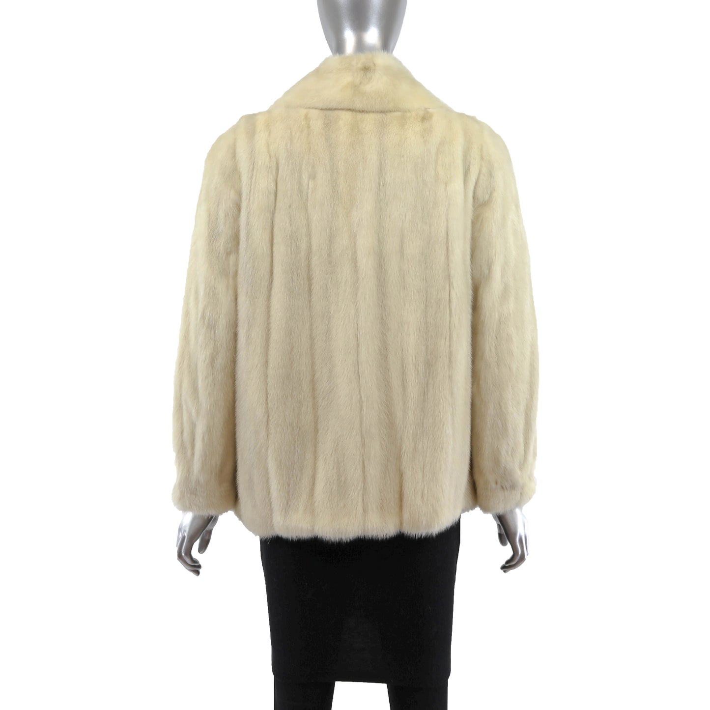 White Mink Jacket- Size S