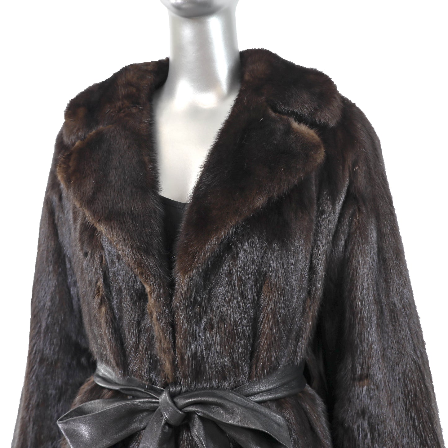 Brown Mink Jacket - Size M