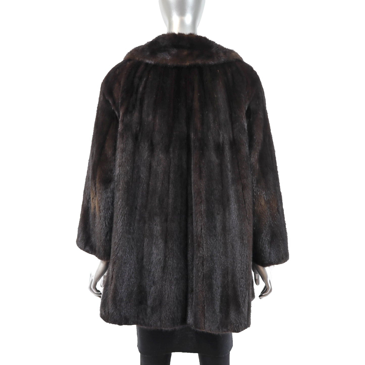 Brown Mink Jacket - Size M