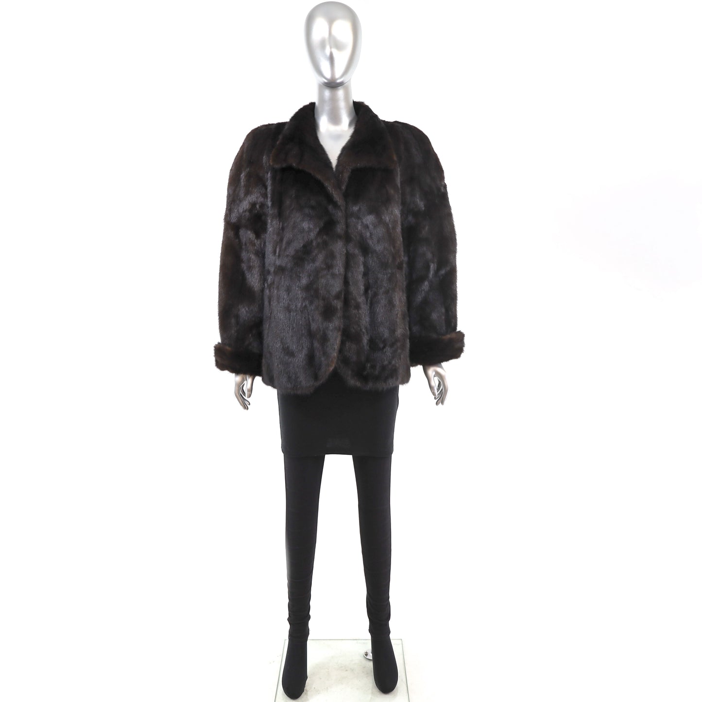 Mahogany Mink Jacket - Size M