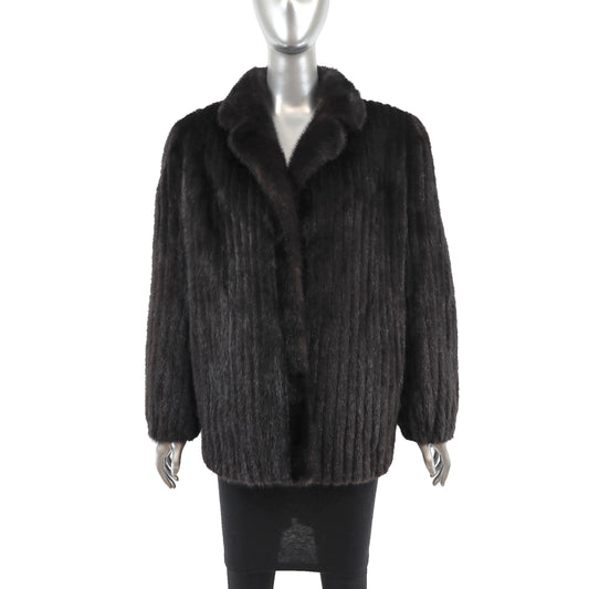 Mahogany Mink Corded Jacket- Size M