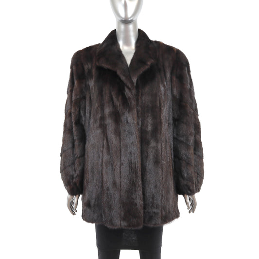 Mahogany Mink Jacket - Size XXXL