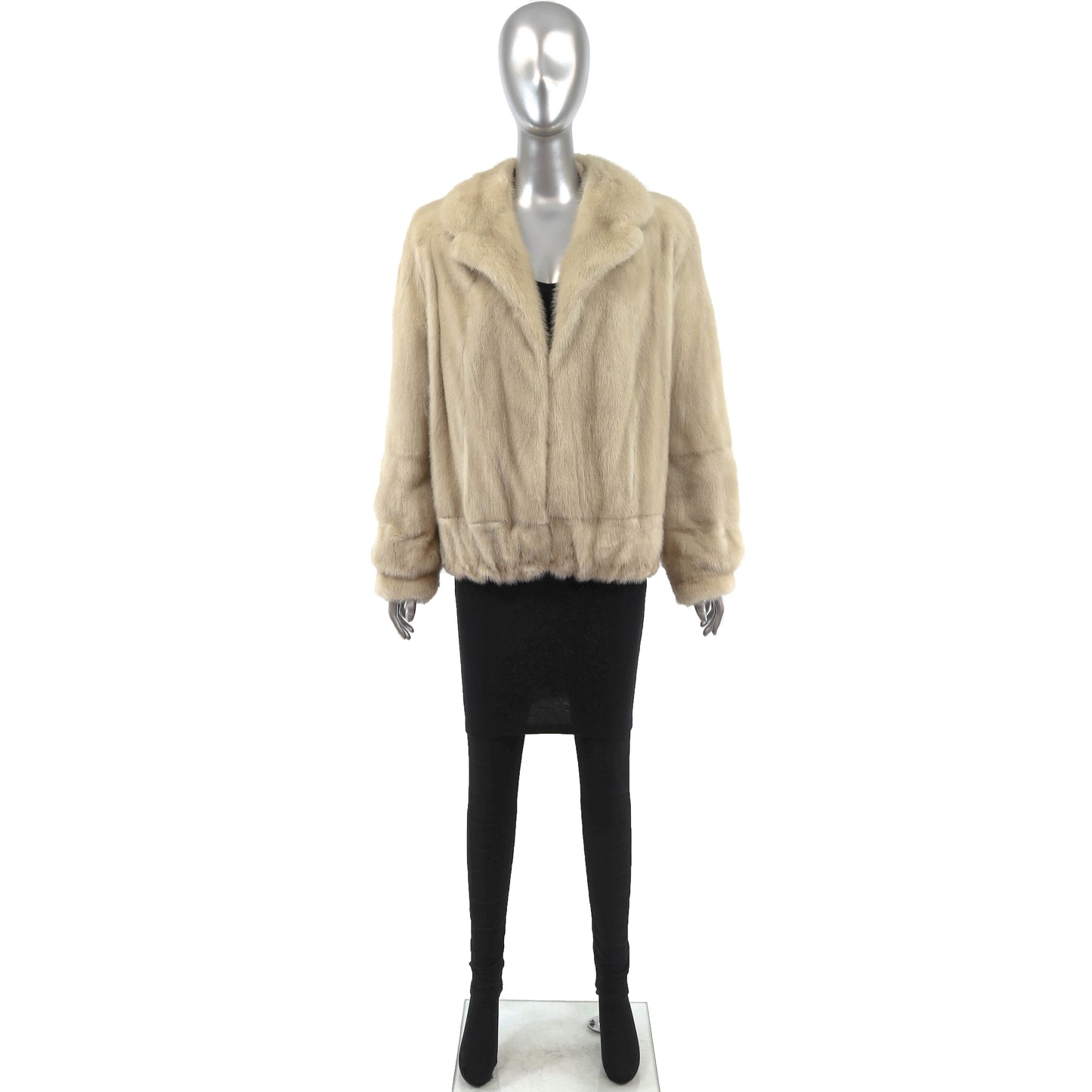 Beige Mink Jacket- Size M