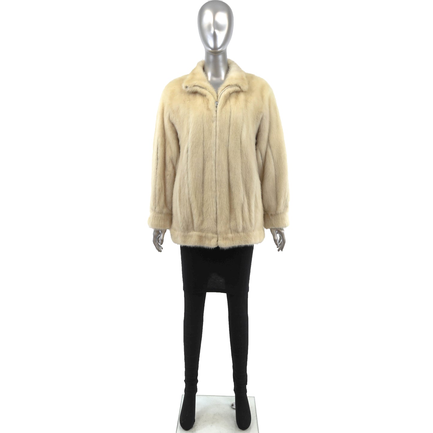 Beige Mink Jacket- Size S