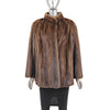 Brown Mink Jacket- Size L