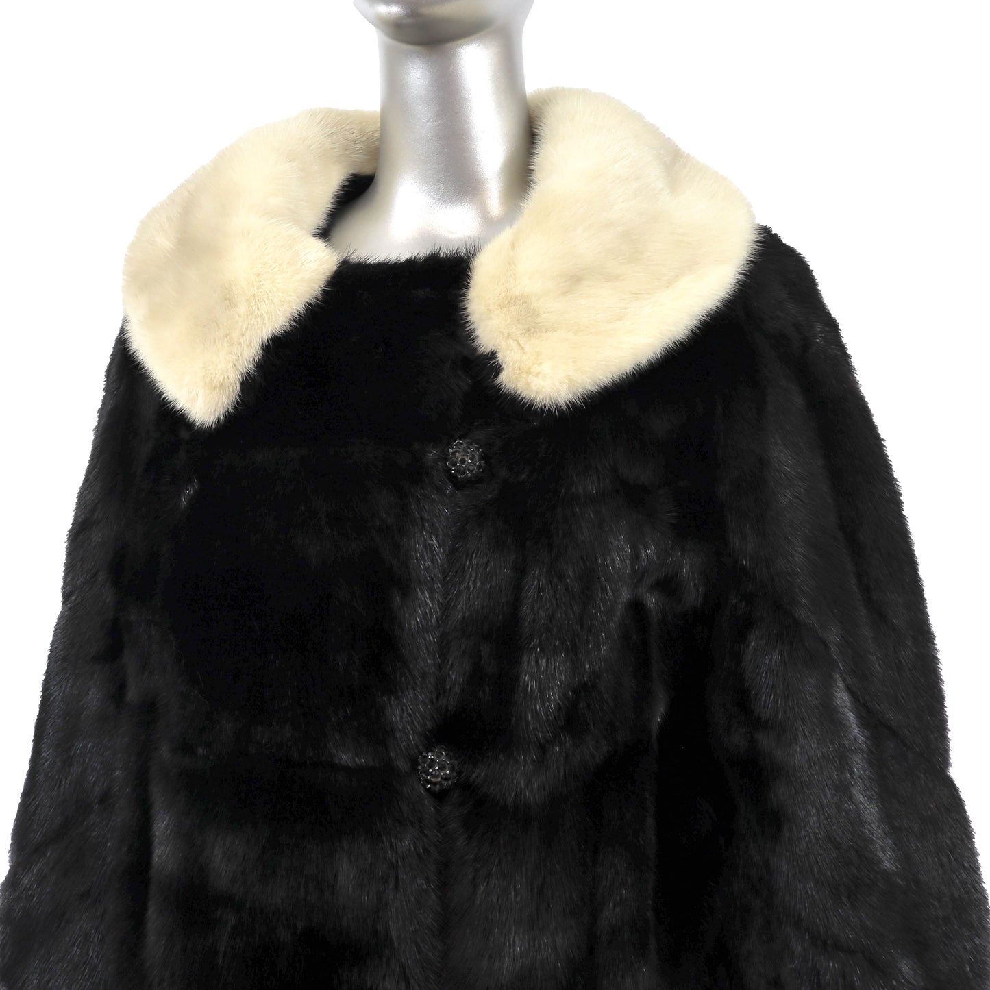 Black Mink Jacket- Size L