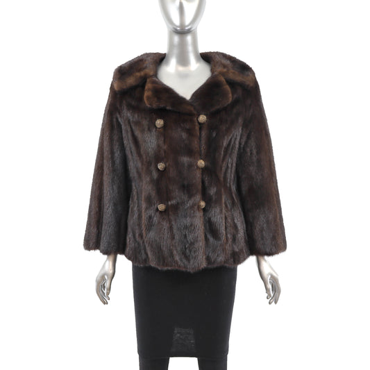 Mahogany Mink Jacket - Size M