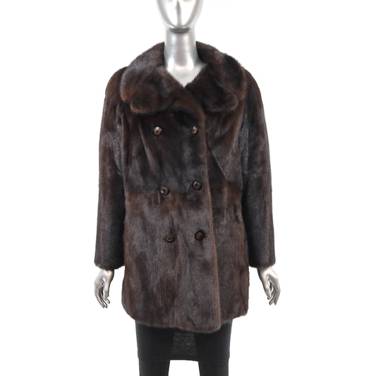 Mahogany Mink Jacket- Size M