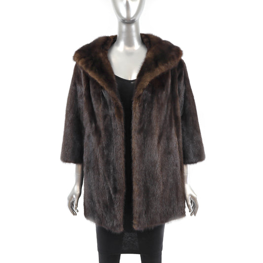 Mahogany Mink Jacket - Size M