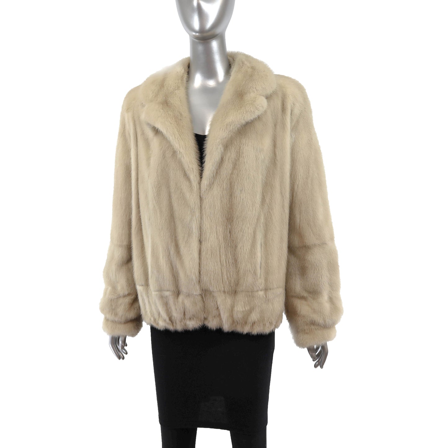 Beige Mink Jacket- Size M