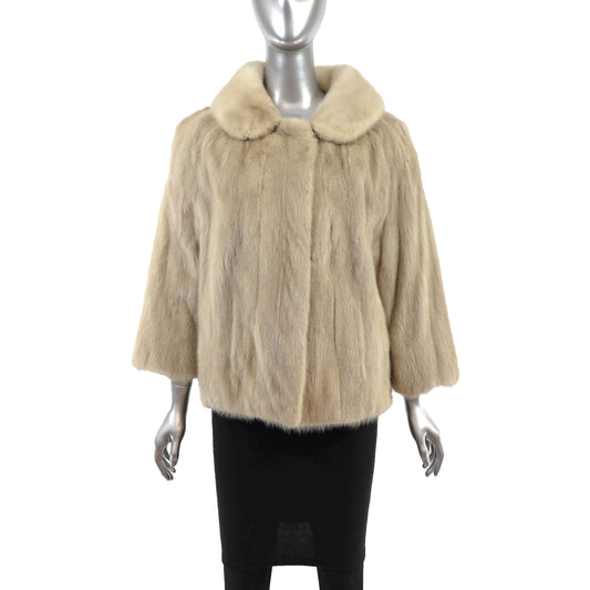 Tourmaline Mink Jacket- Size M