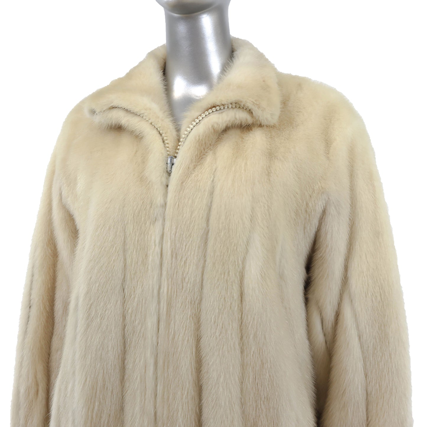 Beige Mink Jacket- Size S