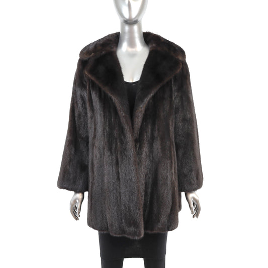 Mahogany Mink Jacket- Size L