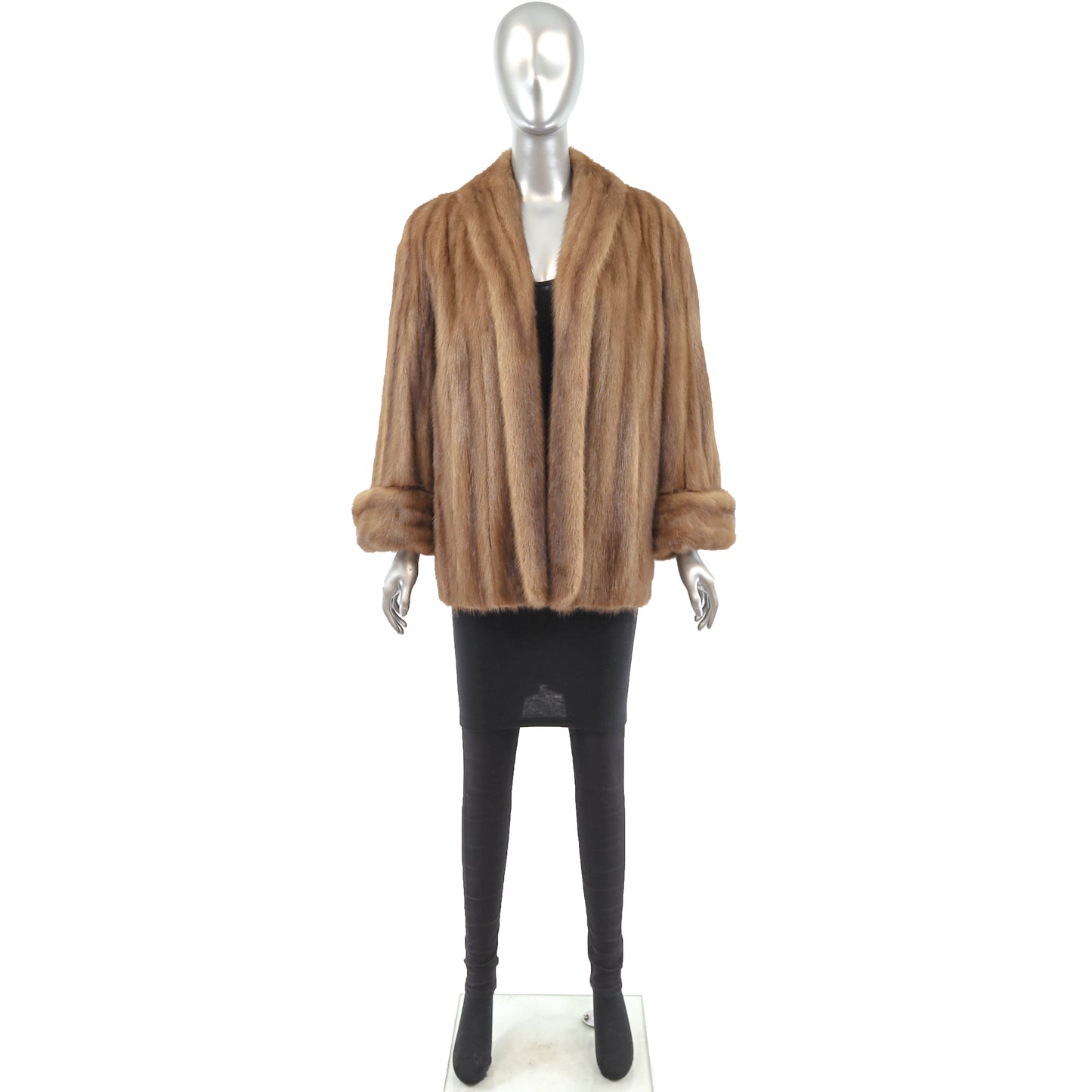 Light Brown Mink Jacket- Size L