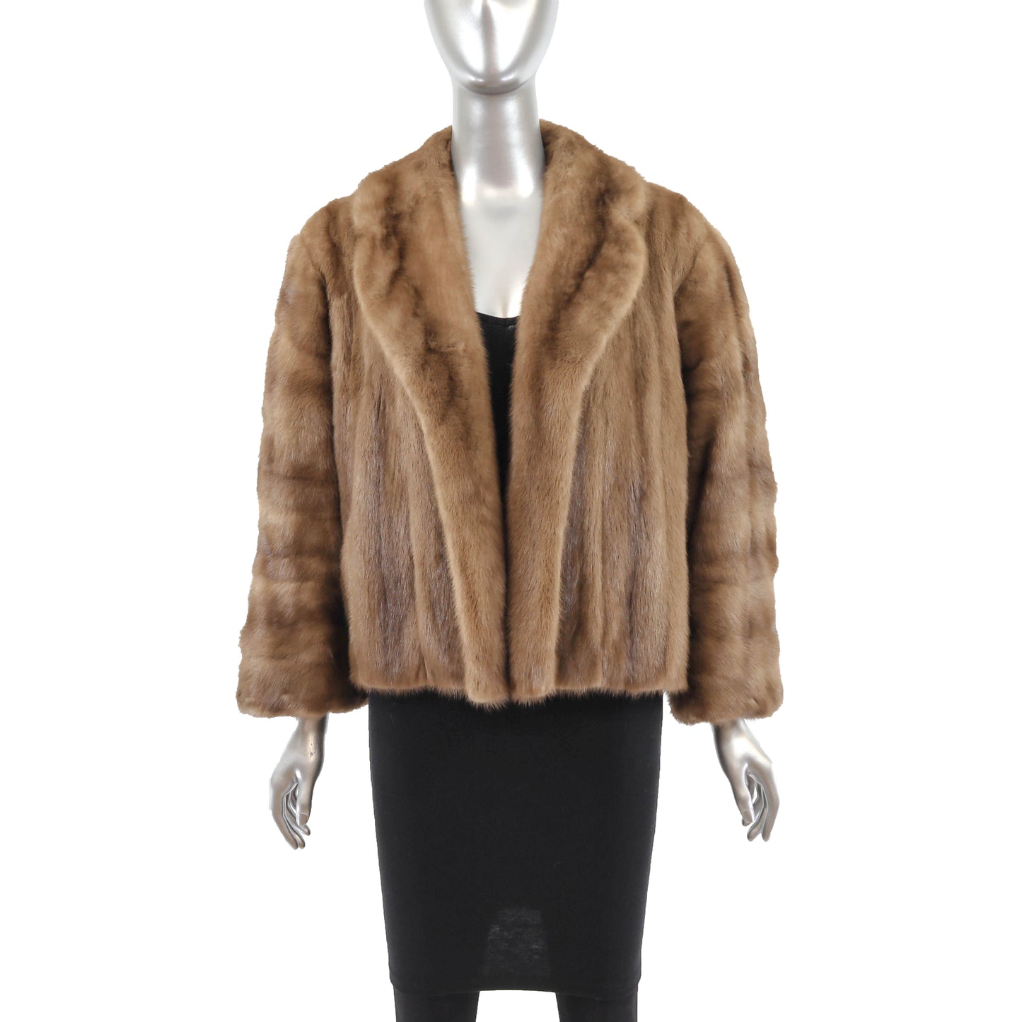 Light Brown Mink Jacket- Size XL