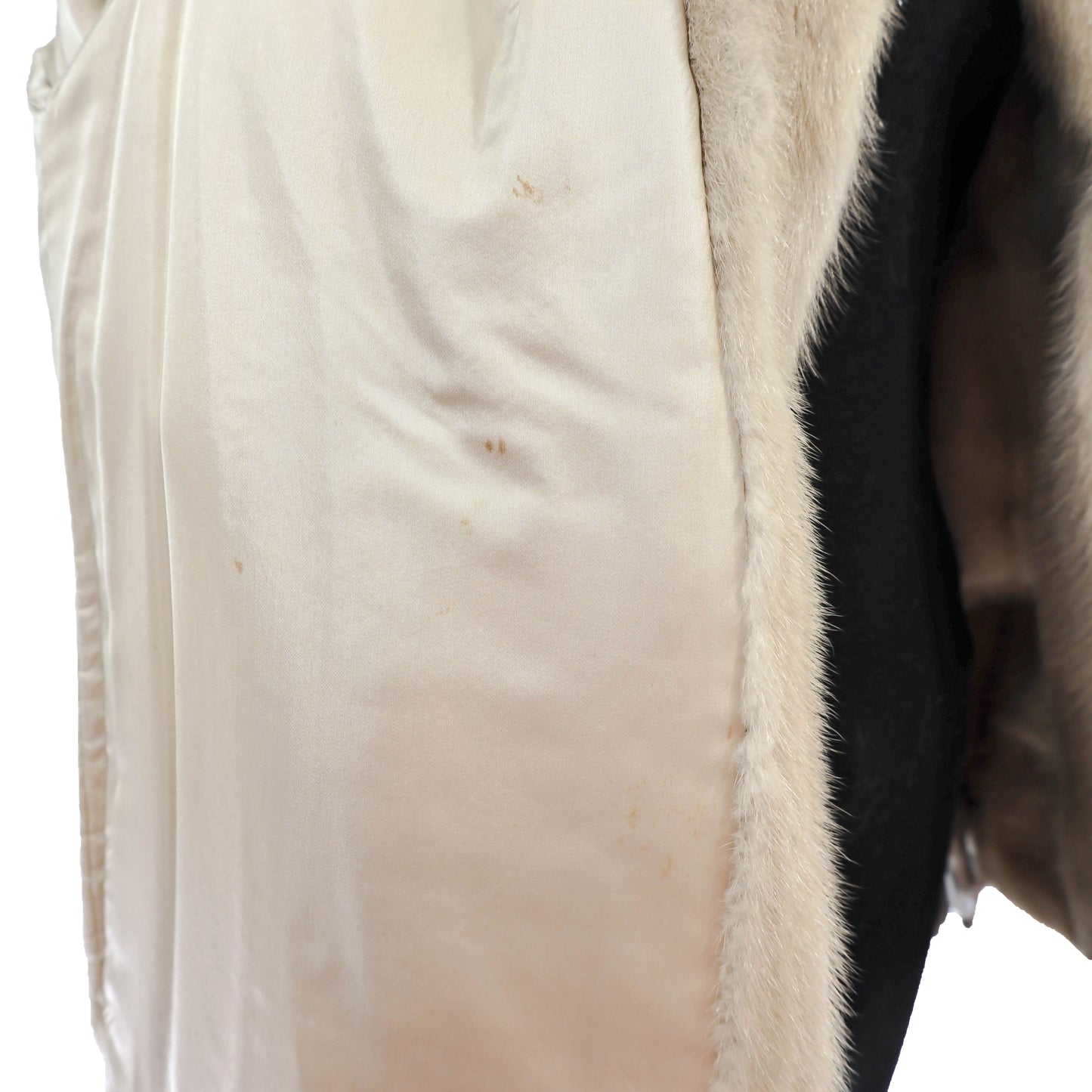 Cream Mink Jacket- Size L