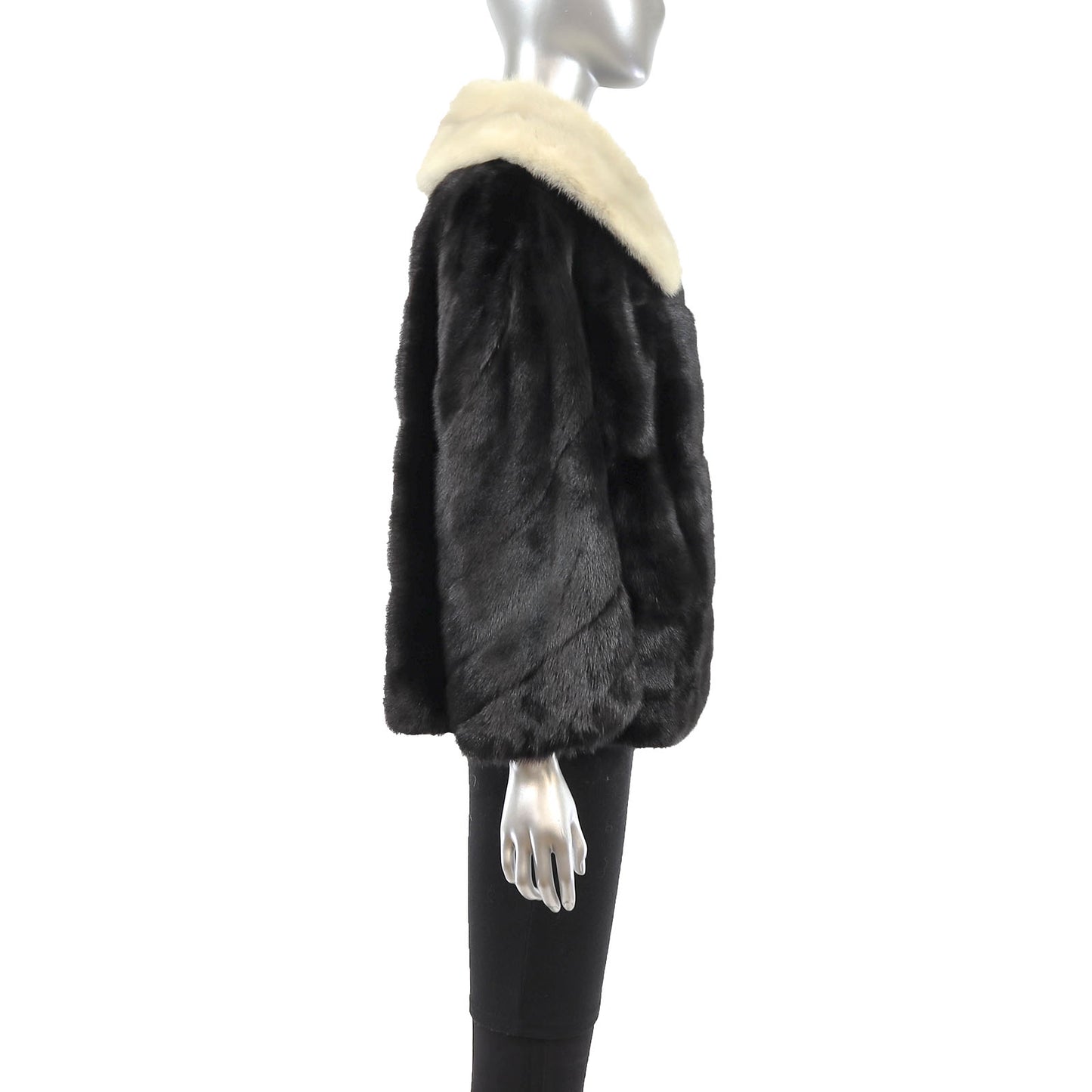 Black Mink Jacket- Size L