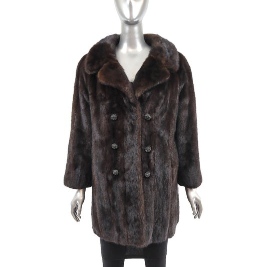 Mahogany Mink Jacket - Size XL