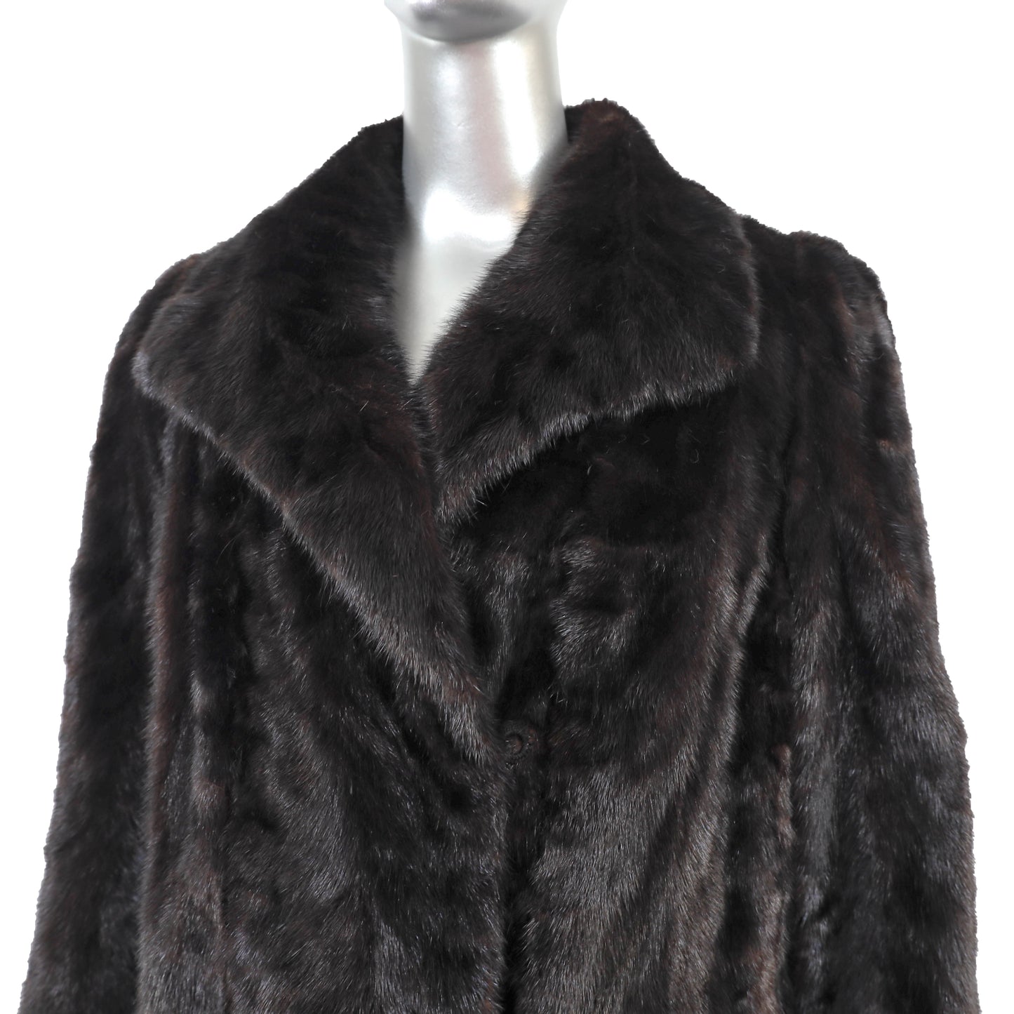 Black Section Mink Jacket- Size L