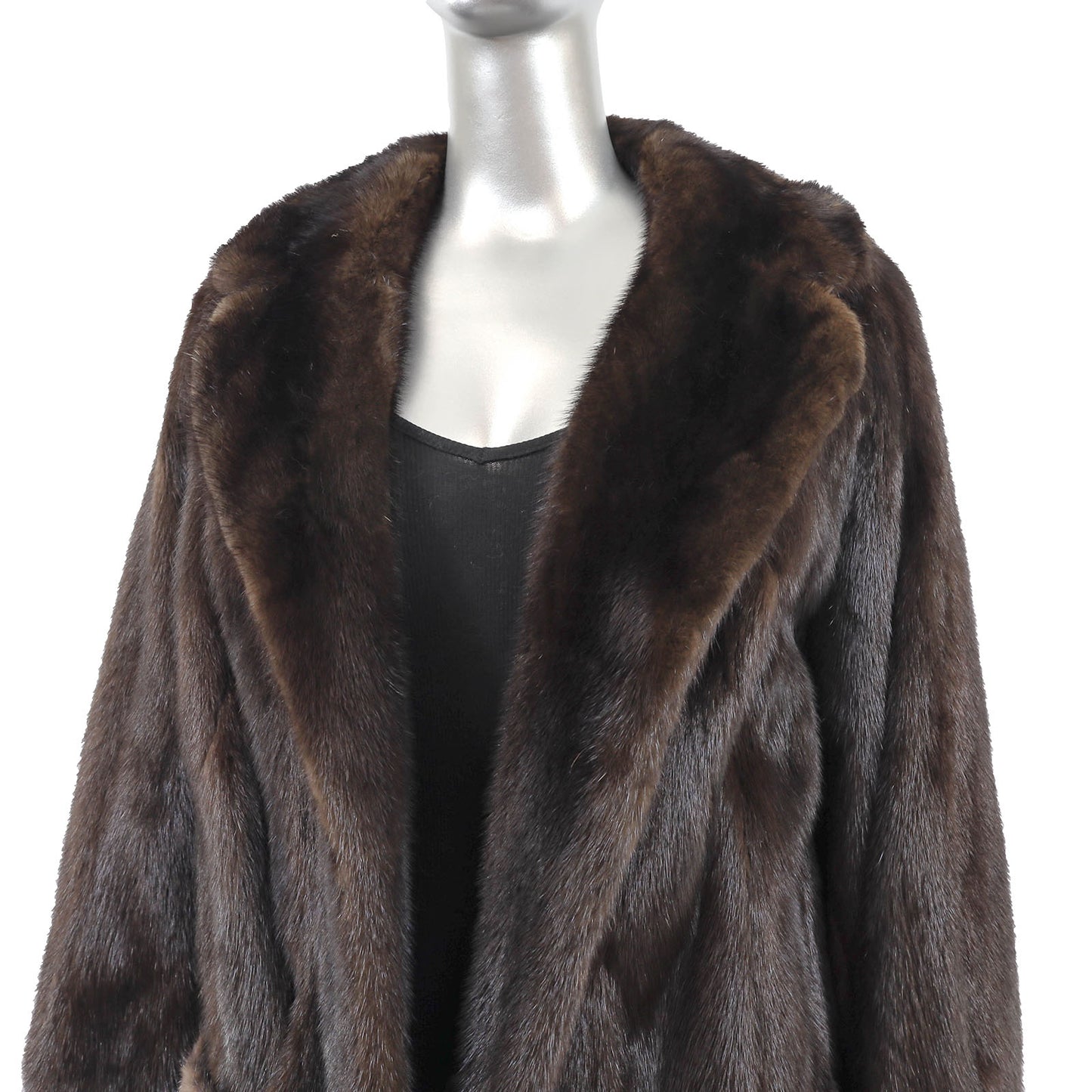 Brown Mink Jacket - Size M