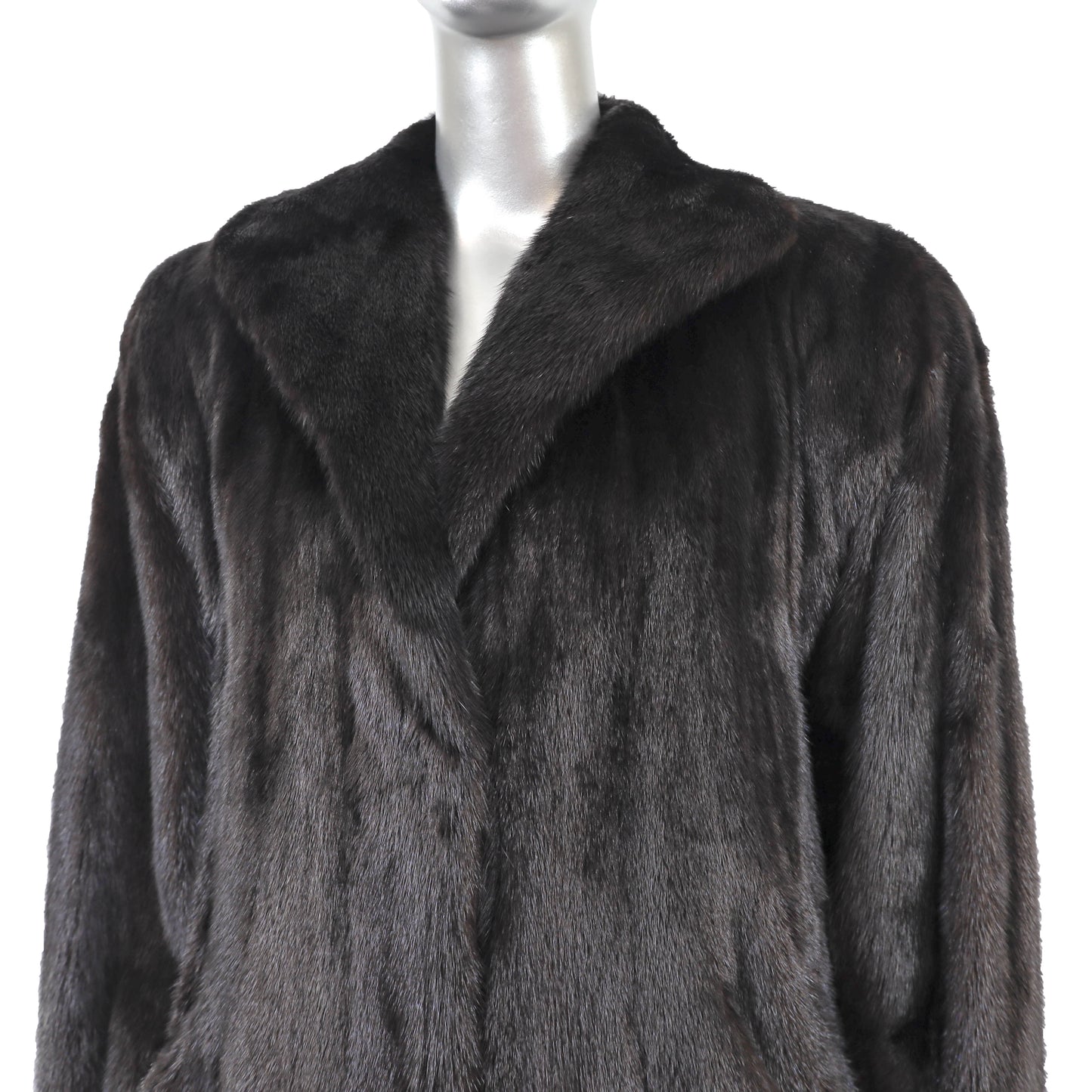 Black Mink Jacket- Size XL