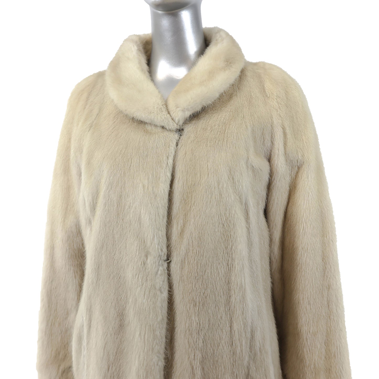 Beige Mink Jacket- Size S