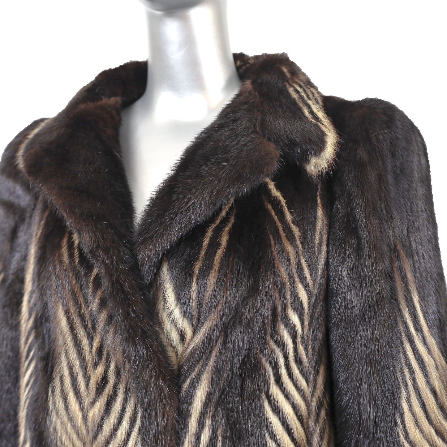 Brown Mink Jacket- Size M