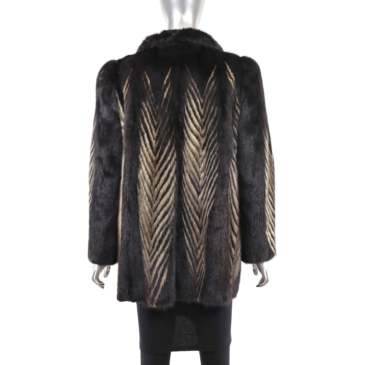 Brown Mink Jacket- Size M