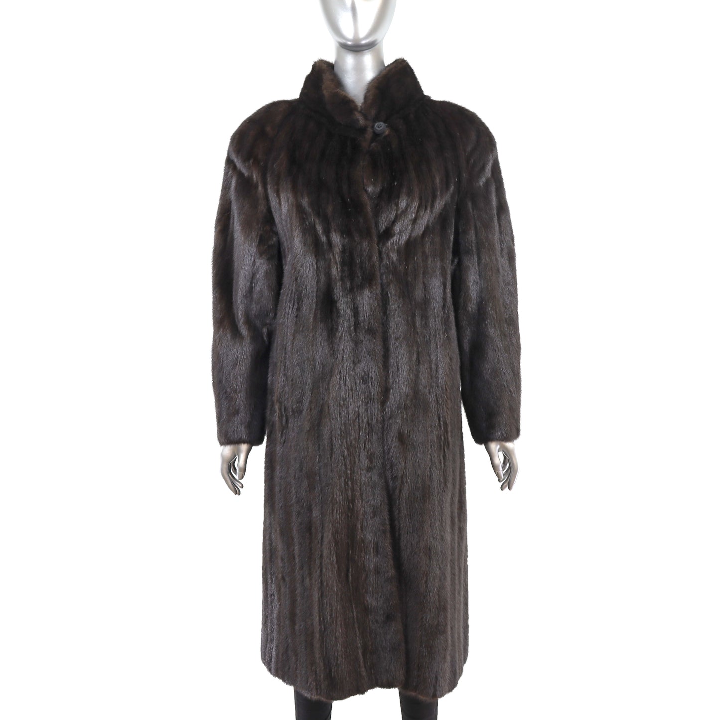 Dark Brown Mink Coat- Size L