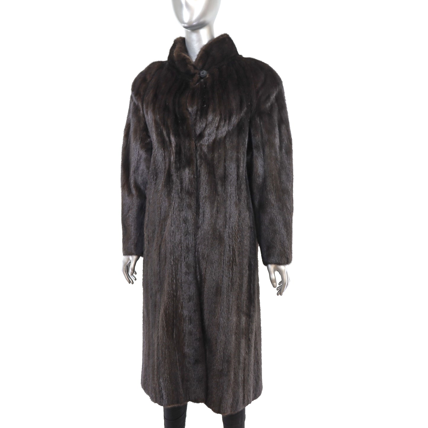 Dark Brown Mink Coat- Size L