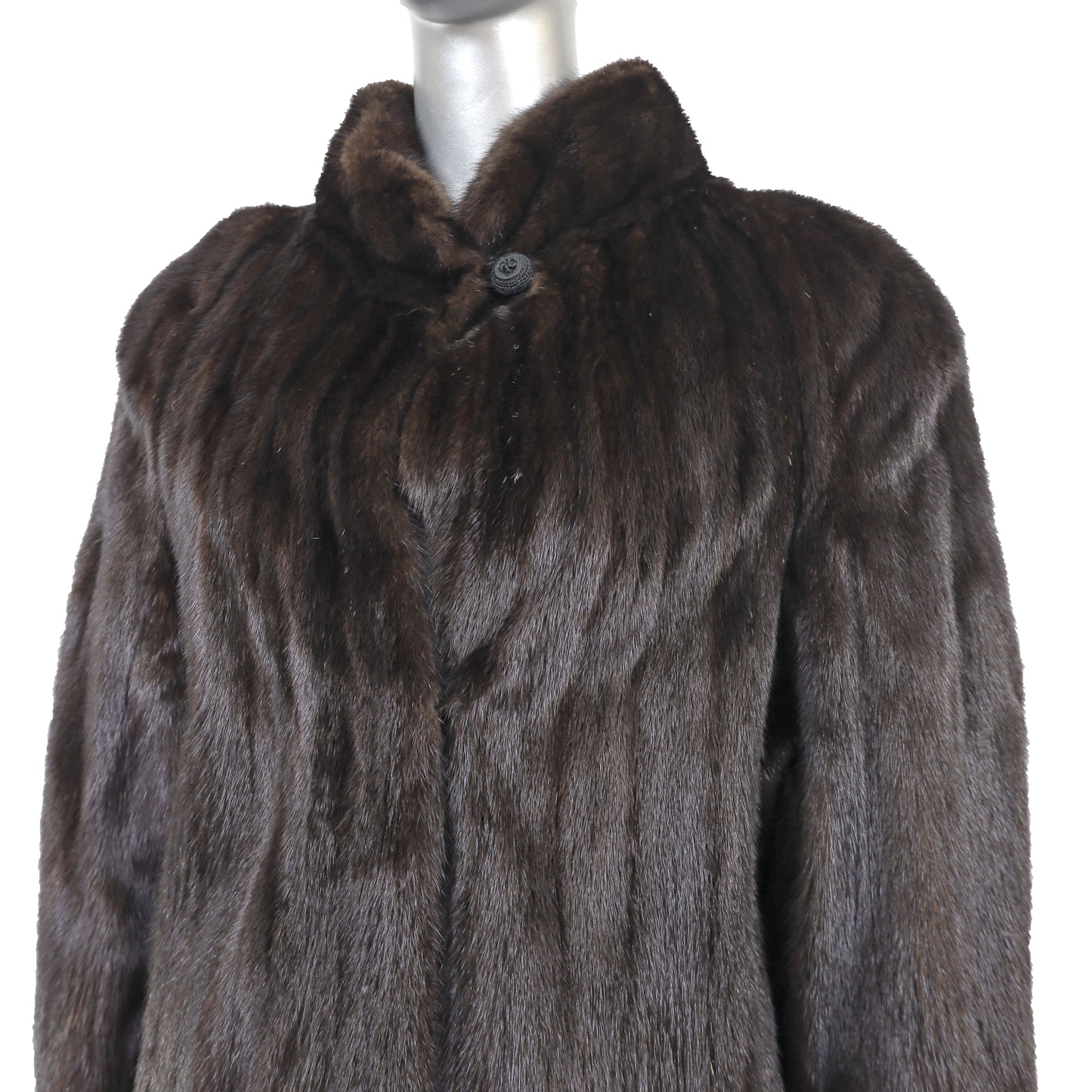 Dark Brown Mink Coat- Size L