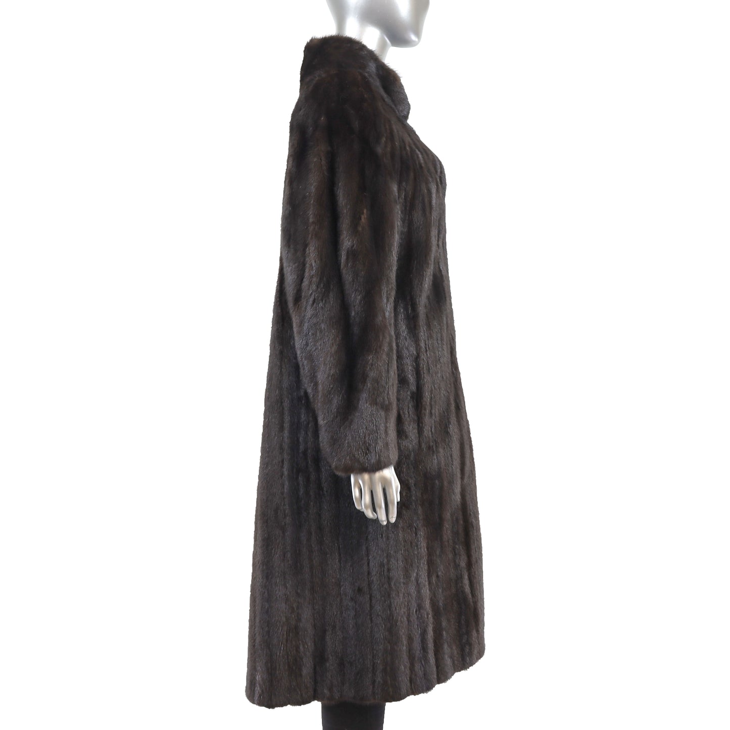 Dark Brown Mink Coat- Size L