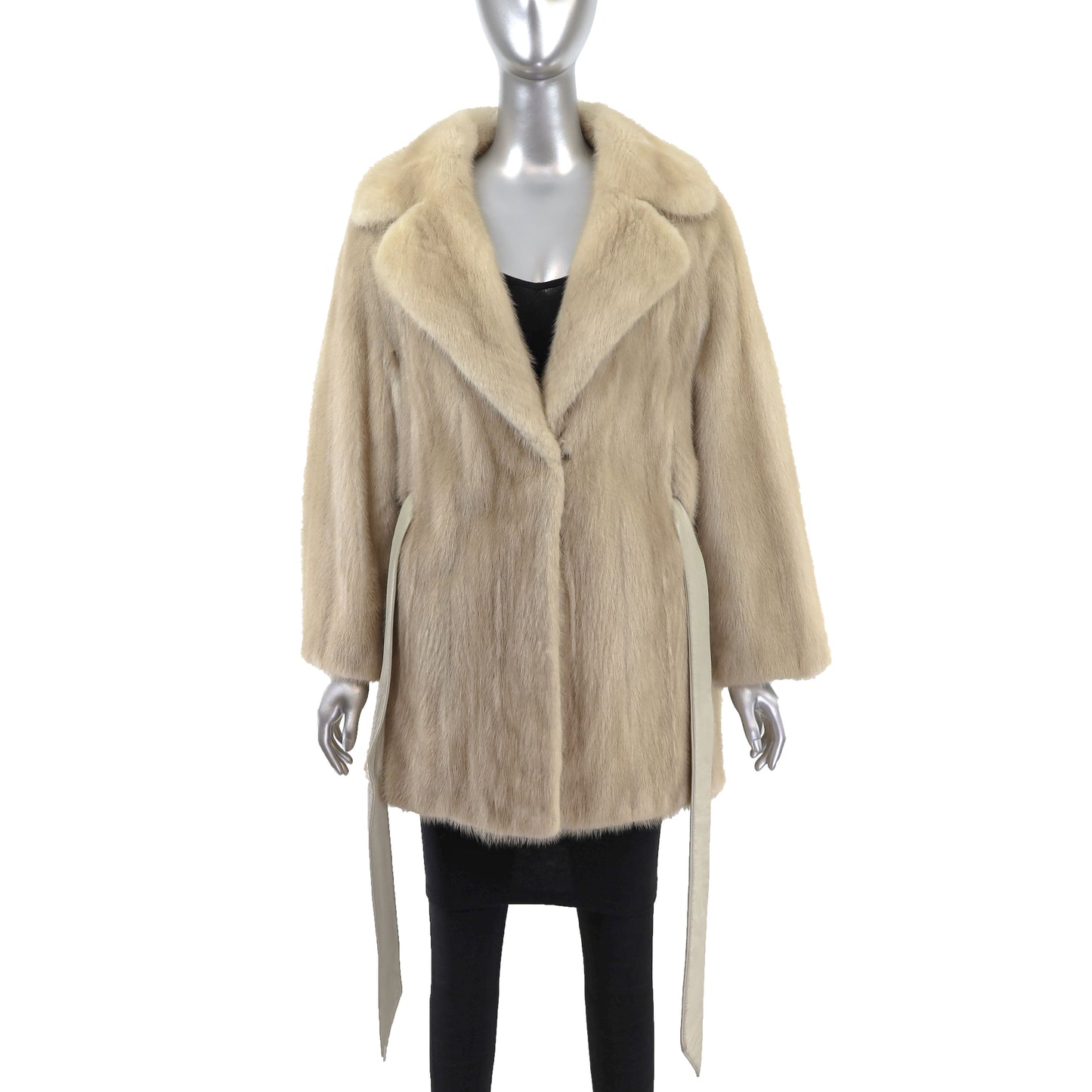 Beige Mink Jacket- Size XL