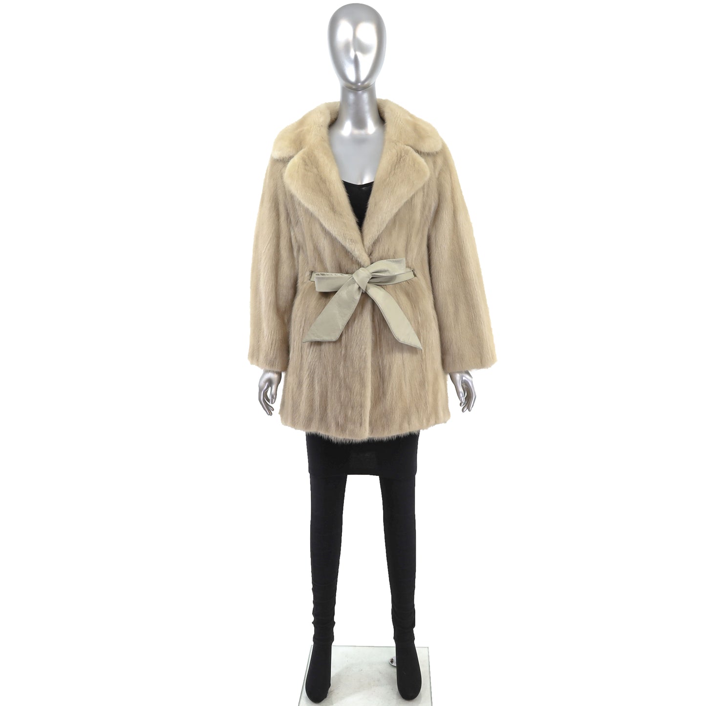 Beige Mink Jacket- Size XL