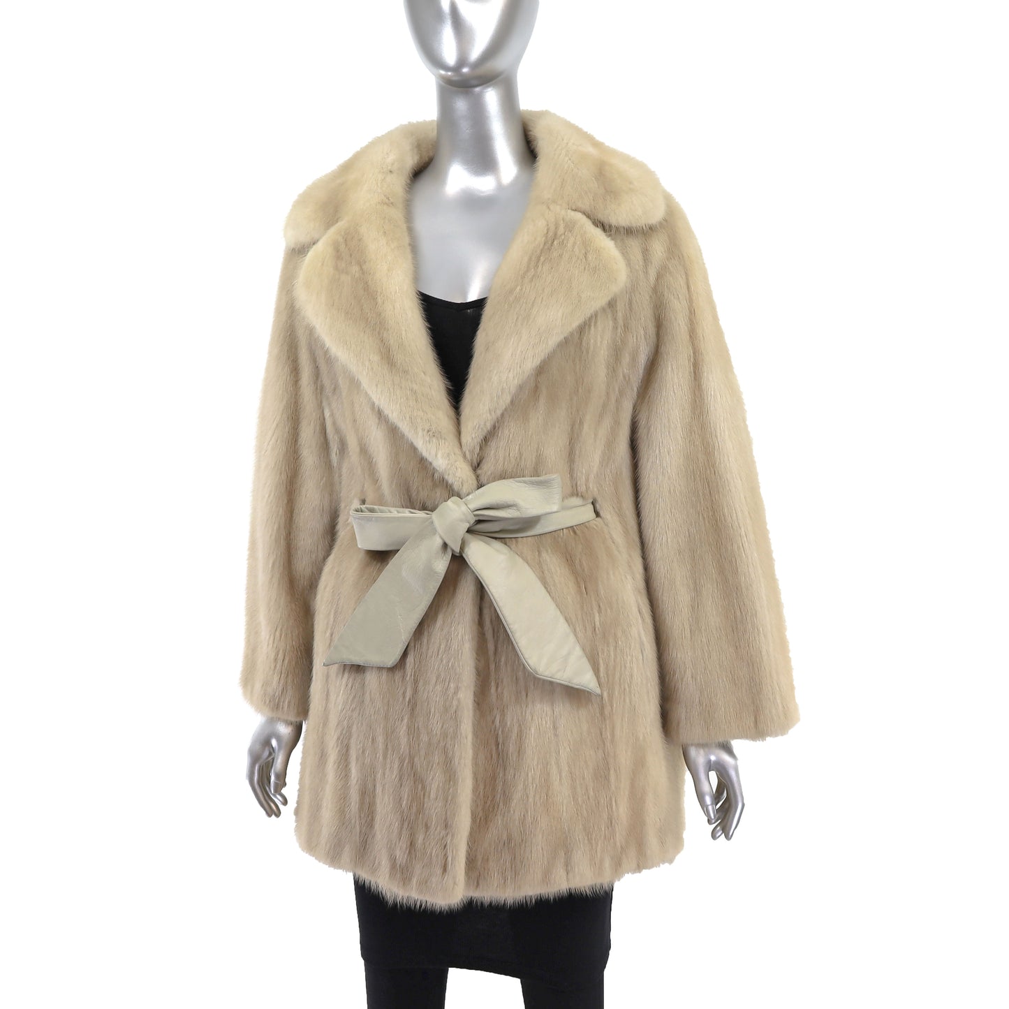 Beige Mink Jacket- Size XL