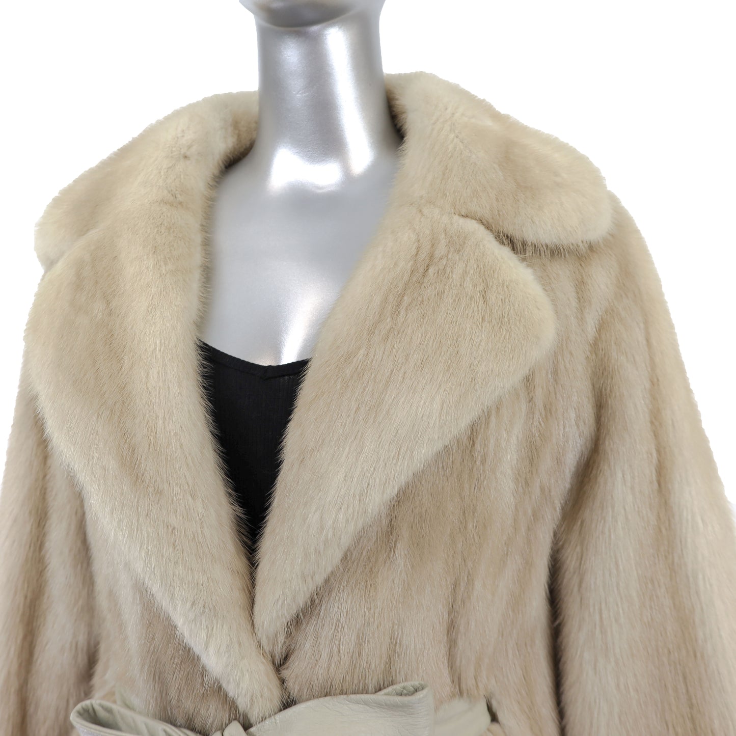 Beige Mink Jacket- Size XL