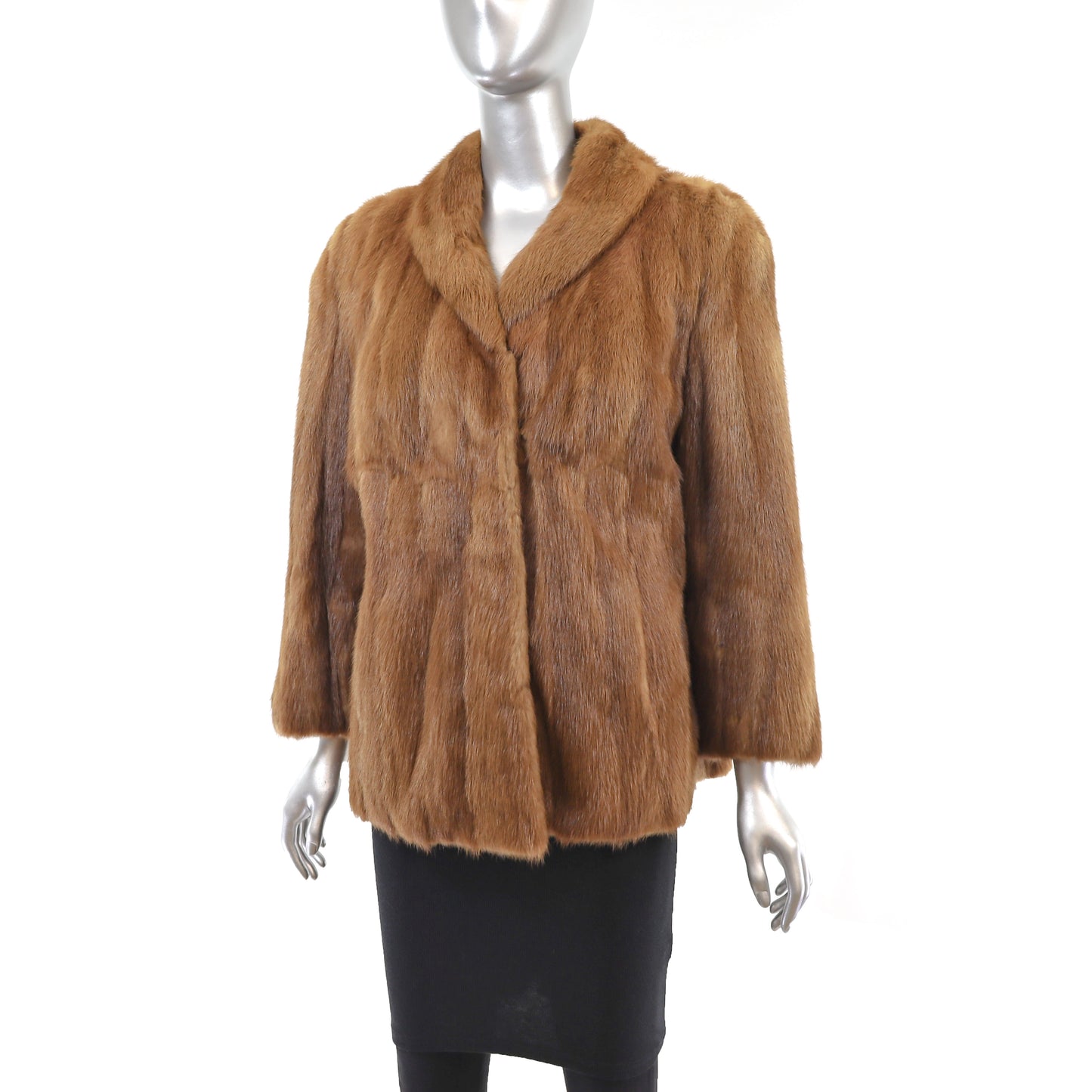 Whiskey Mink Jacket- Size M